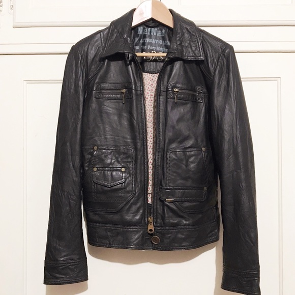 NAF NAF Jackets & Blazers - NAF NAF Paris Leather Jacket